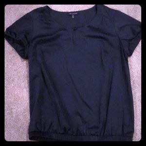 Dark navy dress top with peephole